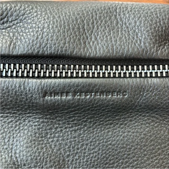 Aimee Kestenberg Milan Black Leather Belt Bag - Picture 4 of 5